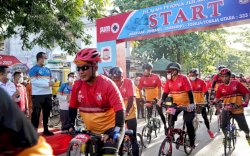 Tempuh 333 Km Lintasi 9 Kabupaten Kota, Plt Gubernur Semangati Peserta Jelajah Pesona Sulawesi 2021