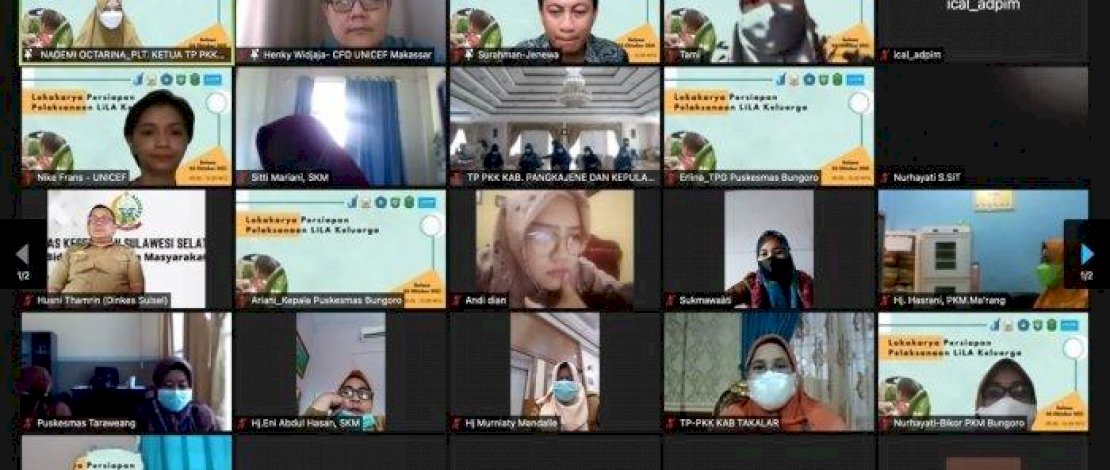 Naoemi Octarina saat membuka lokakarya persiapan pelaksanaan LiLA Keluarga.