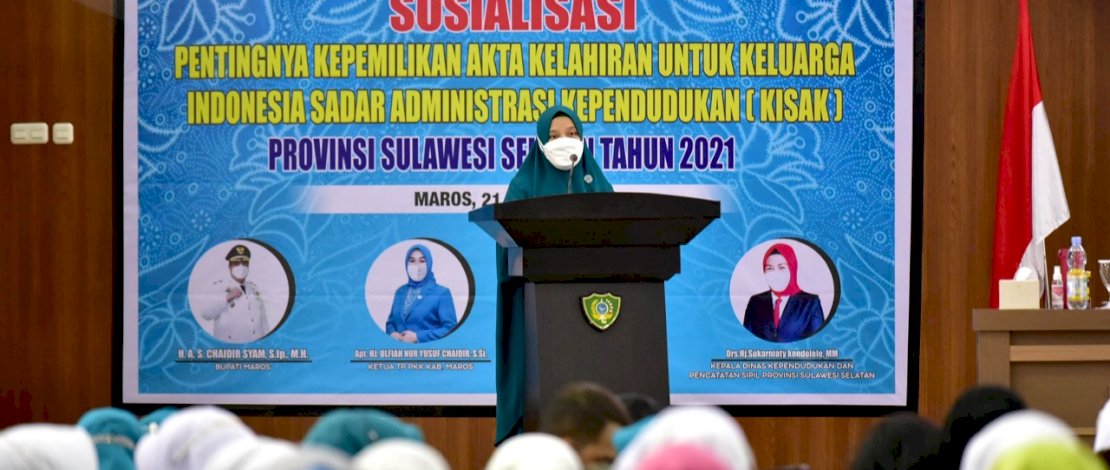 Gandeng PLN Peduli dan Disdukcapil, PKK Sulsel Sosialisasi Pentingnya Kepemilikan Akta Kelahiran di Maros