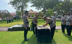 9 Pejabat  Bergeser ,Kapolres Luwu Gelar Serah Terima Jabatan