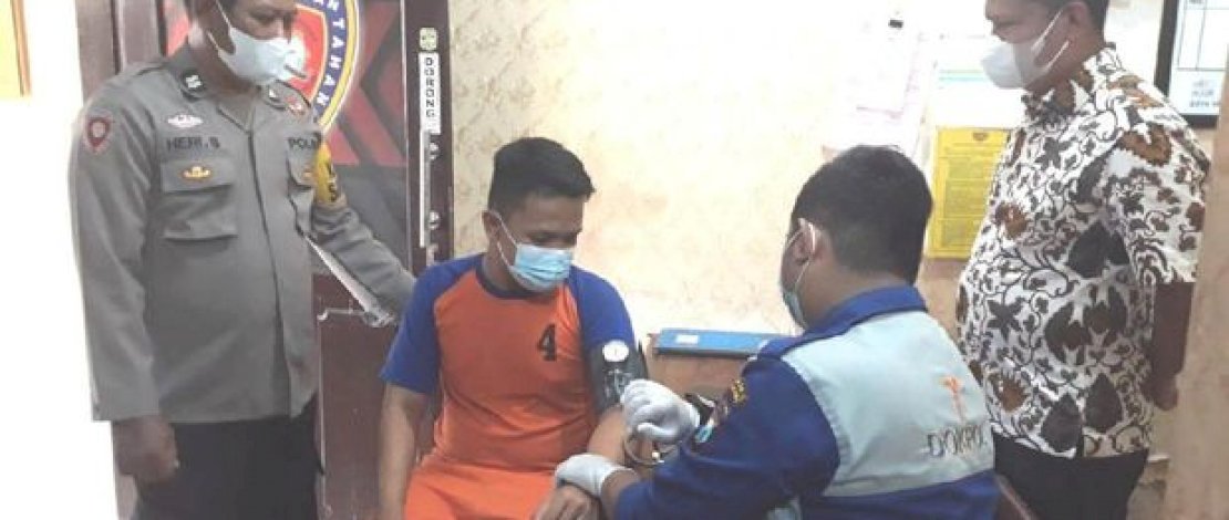 Jadi Tersangka, Ini Penampakan Tubagus Joddy Pakai Baju Tahanan/Foto: Istimewa (Polres Jombang)