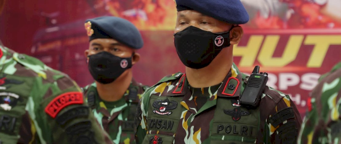 Digelar Secara Virtual, Danyon C Ikuti Acara Tradisi HUT Korps Brimob Polri Di Mako Gegana