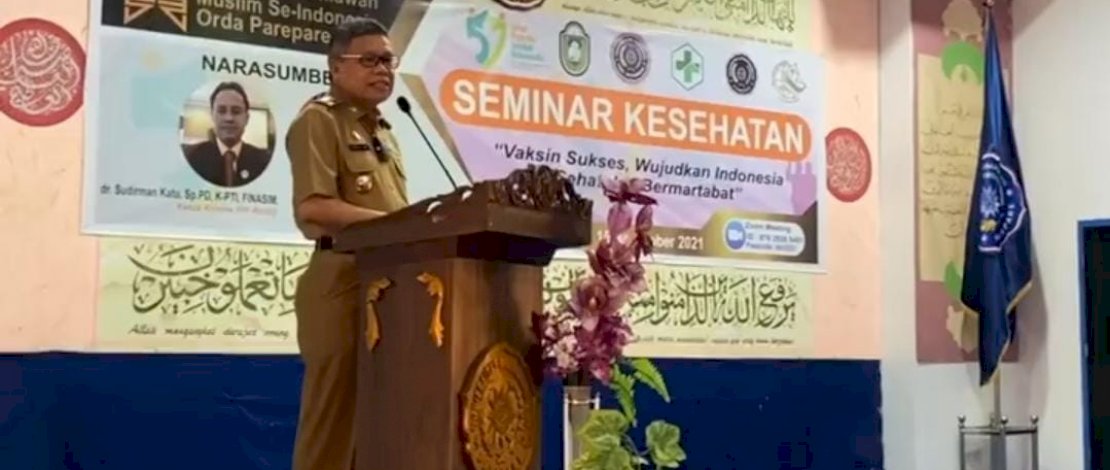 Wali Kota Parepare Buka Seminar Kesehatan Vaksinasi