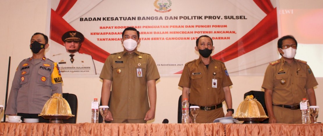 Rakor Penguatan Peran Forum Kewasapadaan Dini Daerah Dipusatkan di Takalar