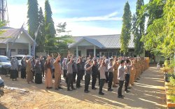 Camat Biringkanaya Harap Pegawai Disipilin Bekerja dan Apel Pagi