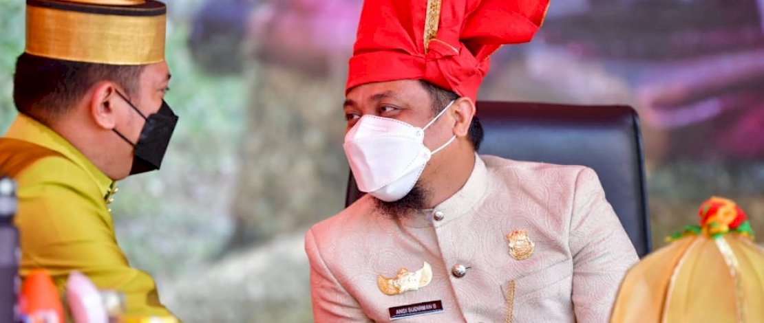 Pelaksana Tugas Gubernur Sulawesi Selatan Andi Sudirman Sulaiman menghadiri 701 tahun Kabupaten Gowa yang digelar di Halaman Kantor Bupati Gowa, Rabu (17/11/2021).