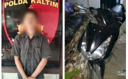Mencuri Motor di Pinrang, Dibekuk di Balikpapan