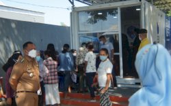 Camat Tamalate Pantau Jalannya Vaksinasi 100 RT.1 Hari. 100 Persen