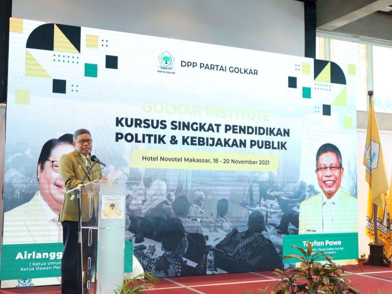 Tutup Golkar Institute Makassar, Taufan Pawe Minta Alumni Wajib Sosialiasikan Airlangga Presiden
