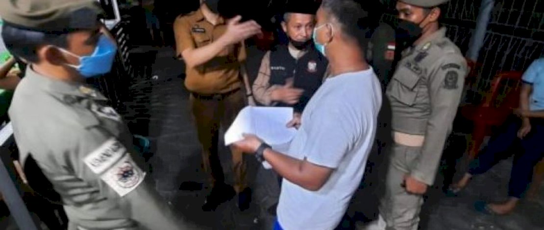 Sasar Cafe dan Warung, Master MR Ujung Pandang Pimpin Patroli Satgas Raika 