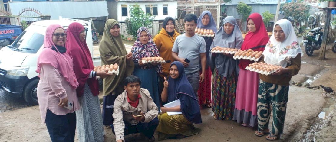 Telur pengganti dari Dinas Sosial Jeneponto.