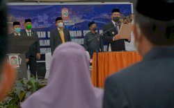 Pimpinan DPRD Makassar Hadiri Pelantikan Pejabat Eselon III