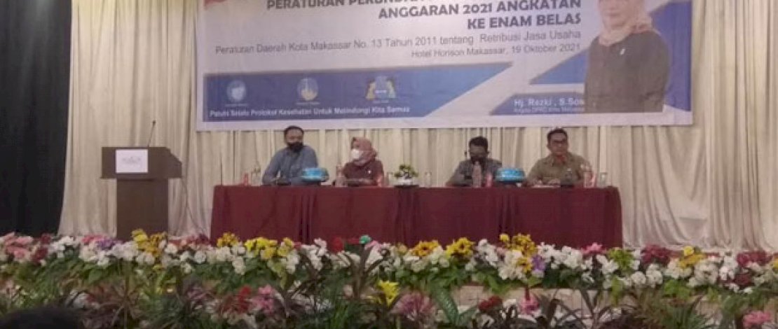Legislator DPRD Makassar Sosialisasi Perda Retribusi Jasa Usaha