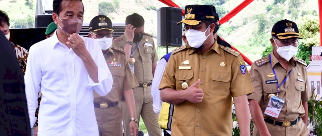 Plt Gubernur Sulsel Dampingi Jokowi Resmikan Bendungan Karalloe di Gowa - Jeneponto