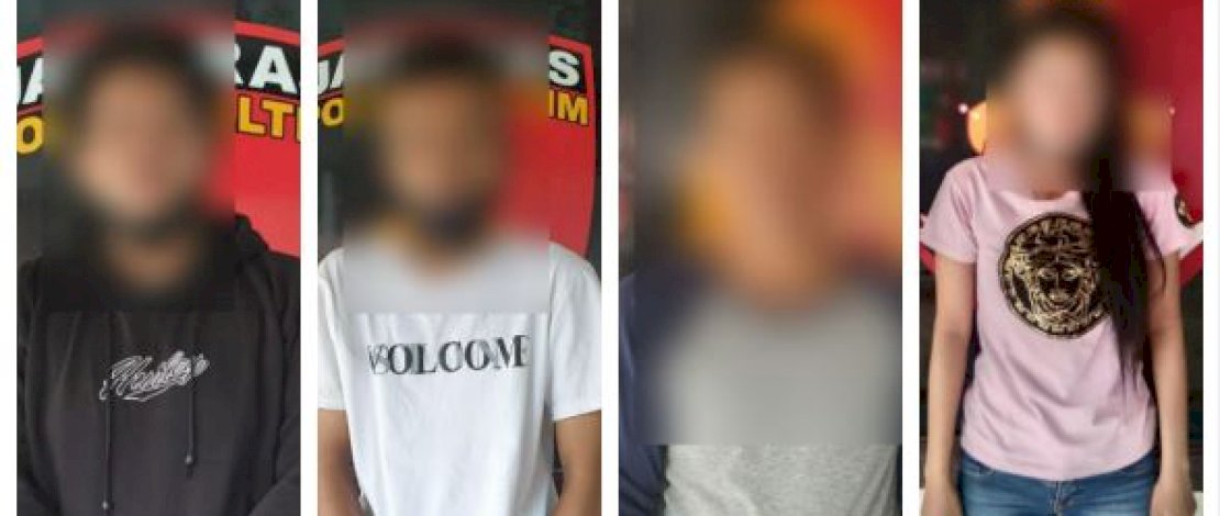 Pelaku dan barang bukti.