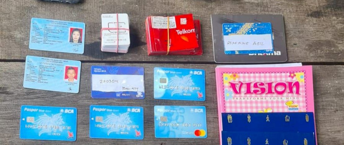 Pelaku dan barang bukti.