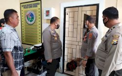 Awali Tugas Sebagai Kapolres, AKBP Alfian Cek Kondisi Layak Pakai Tiap Ruangan di Polres Lutra 