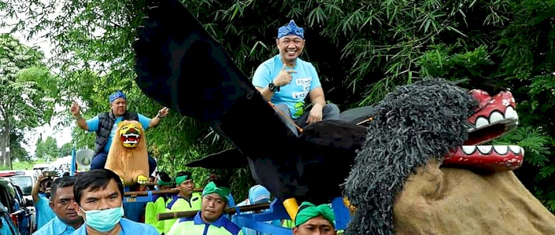 Gerakan Gelora Tanam 10 Juta Pohon di Sub Das Citarik, Kampung Cikoneng.