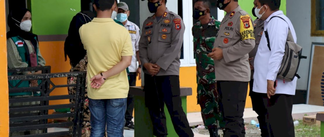 Kapolres Bersama Wabup Jeneponto Pantau Vaksin Serentak di Turatea