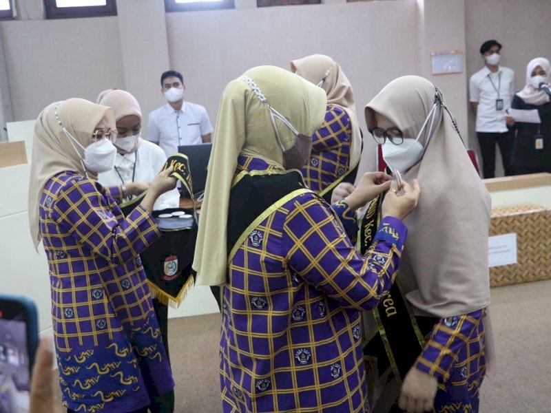 Dampingi Ketua TP PKK, Camat Tamalarea Ikuti Pengukuhan Pengurus Pokja PAUD se-Kota Makassar
