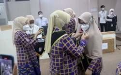 Dampingi Ketua TP PKK, Camat Tamalarea Ikuti Pengukuhan Pengurus Pokja PAUD se-Kota Makassar