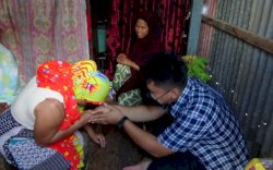 Kapolres Pinrang Santuni Istri yang Dianiaya Suaminya 