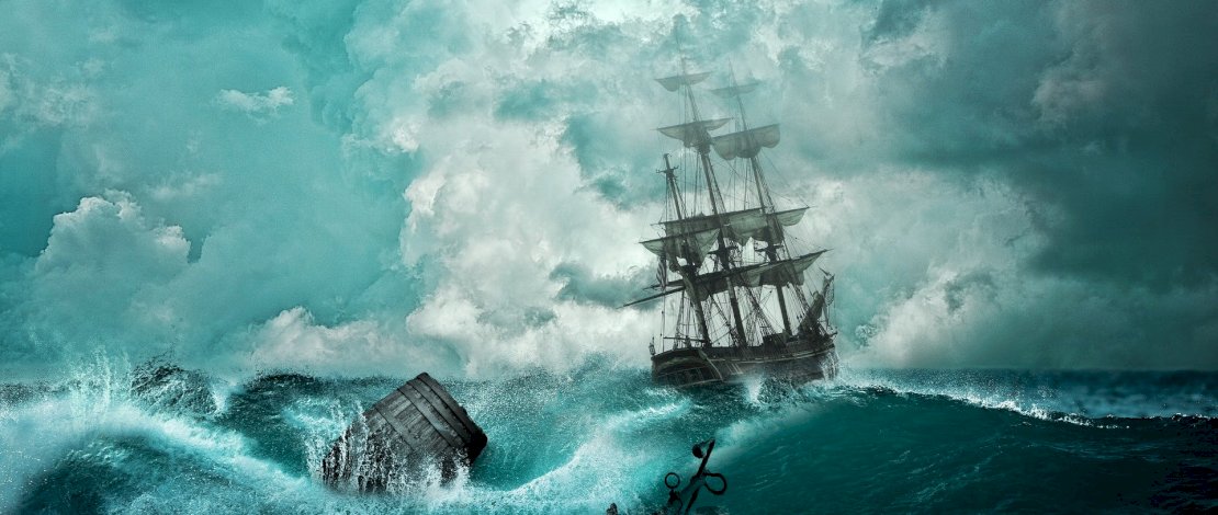 Ilustrasi gelombang tinggi di laut. Sebanyak 6 kelompok nelayan dilaporkan hilang kontak pada Kamis (2/12/2021), saat melaut di wilayah perairan Natuna, Kepulauan Riau. (Foto: Pixabay)