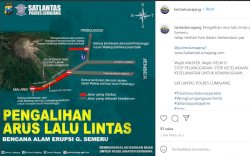Pengalihan Arus Lalu Lintas Akibat Erupsi Gunung Semeru
