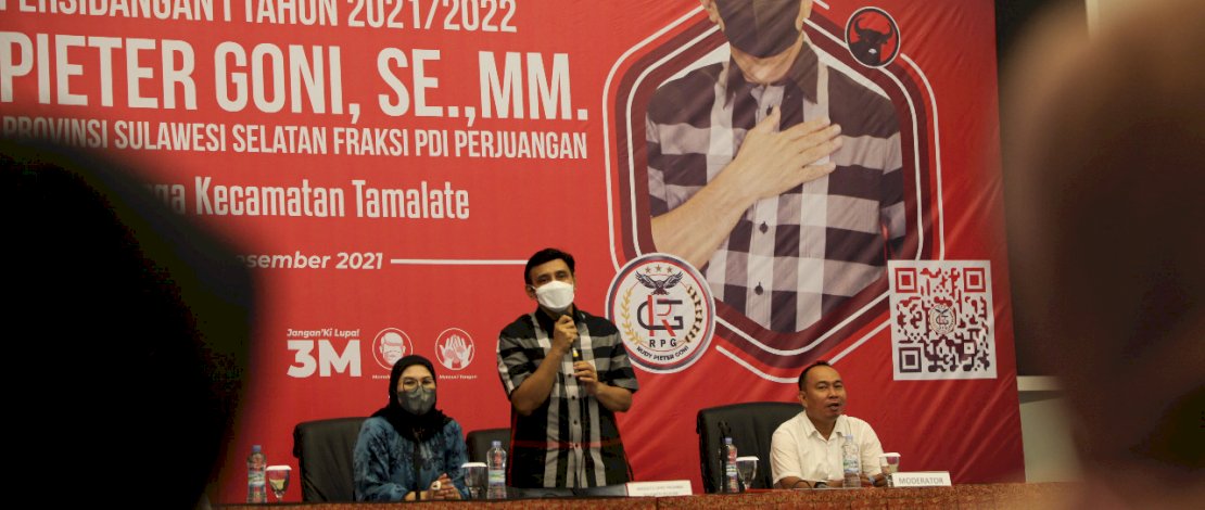 Reses Rudy Pieter Goni di Claro Hotel Makassar, Minggu (5/12/2021).