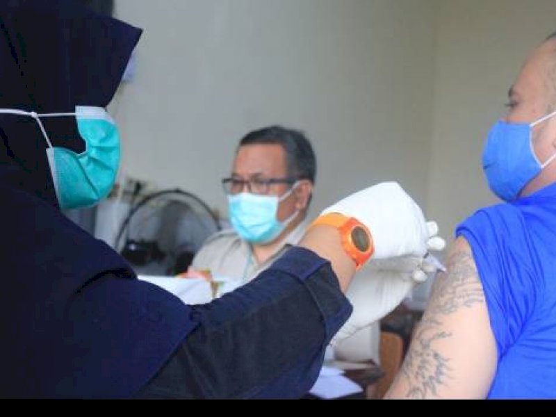 Vaksinasi Covid-19 untuk Tahanan di Makassar Sudah Hampir 100 Persen