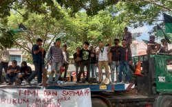 Hari Anti Korupsi, Demonstran Minta Pelaku Tambang Galiang C di Jeneponto Ditindak