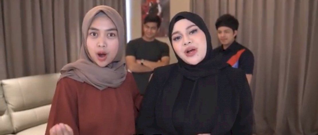 Potret Aurel dan Ricis di Kediaman Ria Ricis dan Teuku Ryan. 