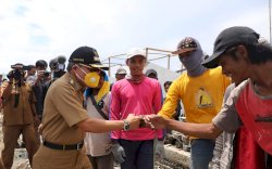 Progres Pembangunan Anjungan Cempae Parepare Capai 82 persen