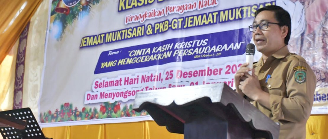 Hadiri Perayaan Natal Klasis Bonebone, Ini Pesan Penting Wabup Suaib Mansur