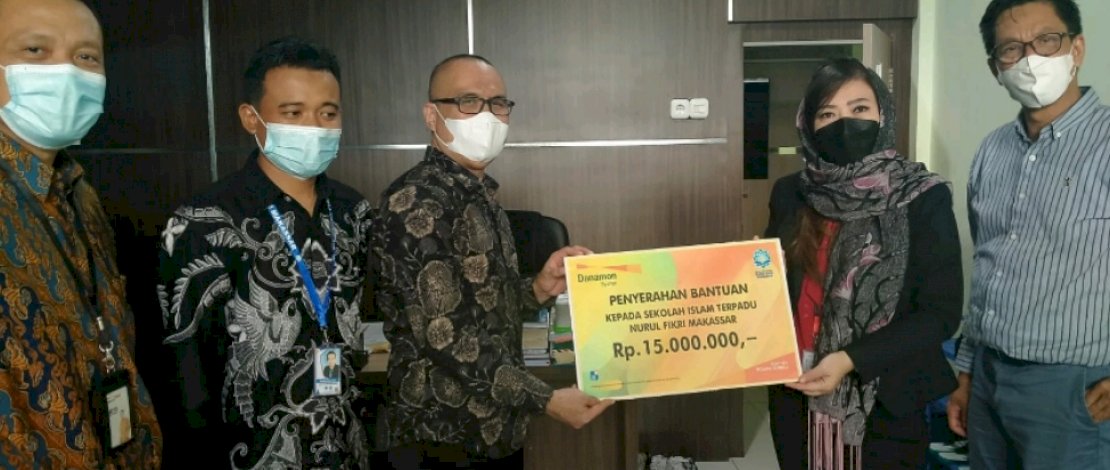 Yayasan Darul Fikri Makassar Dapat Bantuan dari Bank Danamon Syariah