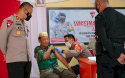 Kembali Diserbu!! Vaksinasi Massal Brimob Bone Dikuti 834 Warga