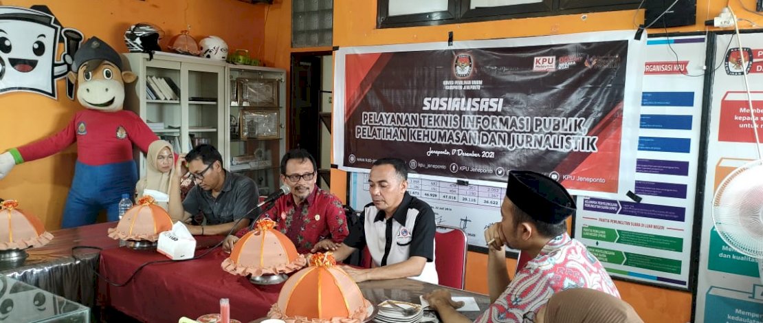 KPU Jeneponto Gelar Pelatihan Jurnalistik dan Pengelolaan Website 