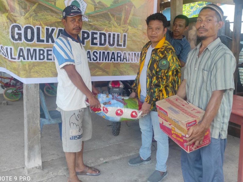 Bantuan Airlangga dan Taufan Pawe Disambut Syukur oleh Warga Pasilambena