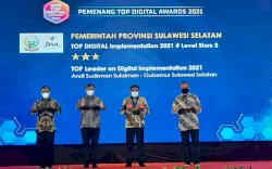 Sukses Manfaatkan Aplikasi Digital untuk Pelayanan Publik, Pemprov Sulsel Raih Penghargaan Top Digital Award 2021