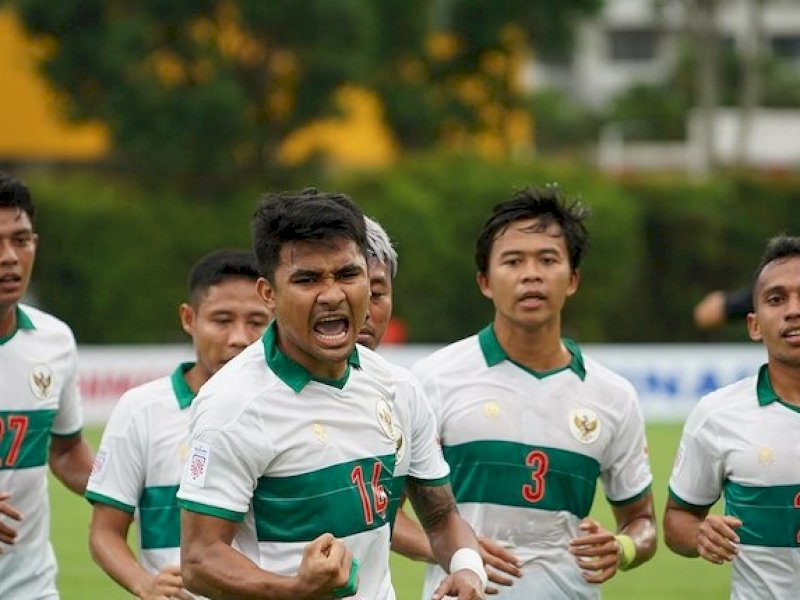 Babak Pertama, Timnas Indonesia Unggul 1-0 atas Singapura 