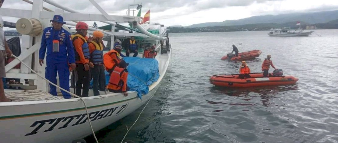 Pencarian nelayan hilang saat melaut, Kamis (23/12). Pencarian nelayan hilang saat melaut, Kamis (23/12).