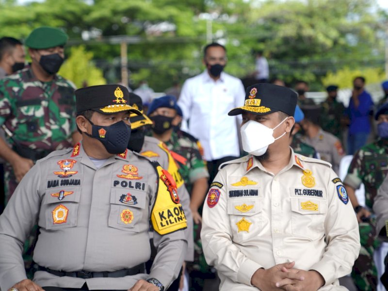 Andi Sudirman Pimpin Apel Operasi Lilin, Berikut Aturan Nataru 2021 di Sulsel