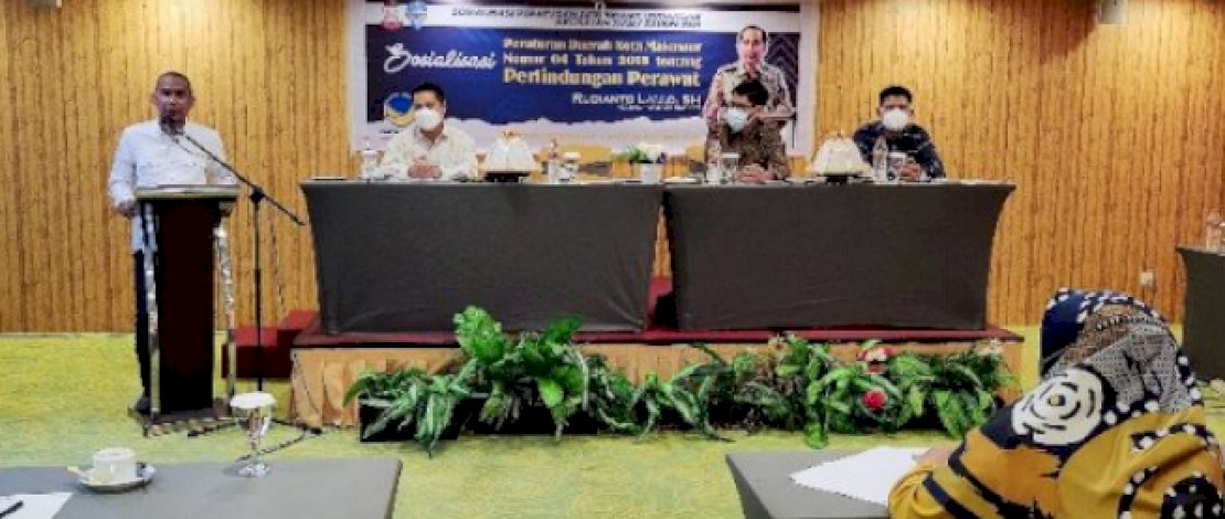 Ketua DPRD Kota Makassar Rudianto Lallo Sosialisasi Perda Perlindungan Perawat