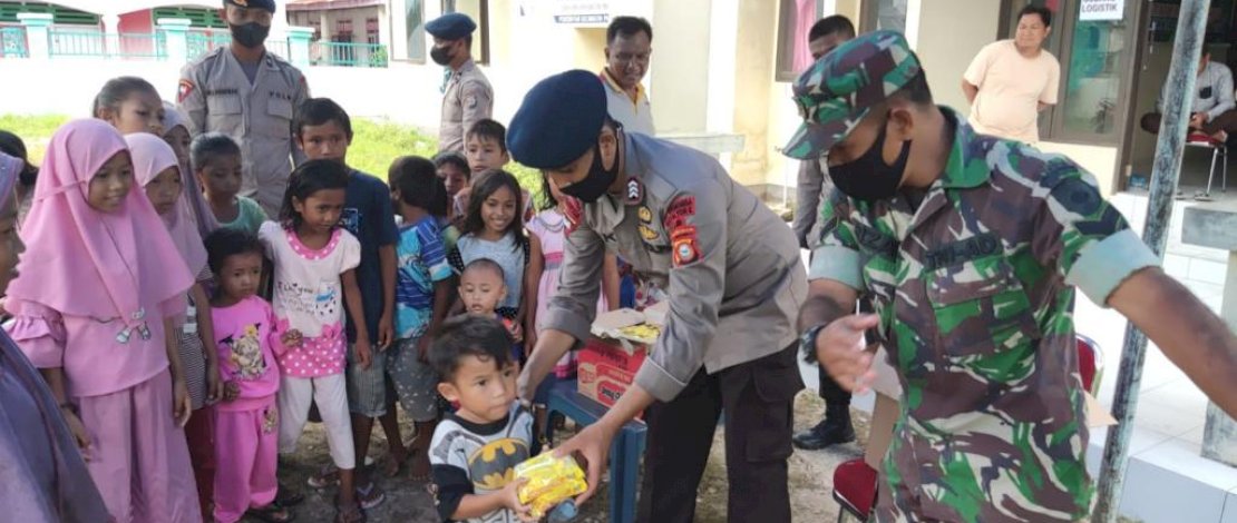 Pulihkan Psikologi Anak Korban Gempa Selayar, Brimob Sulsel Lakukan Trauma Healing