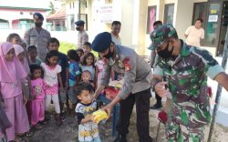 Pulihkan Psikologi Anak Korban Gempa Selayar, Brimob Sulsel Lakukan Trauma Healing