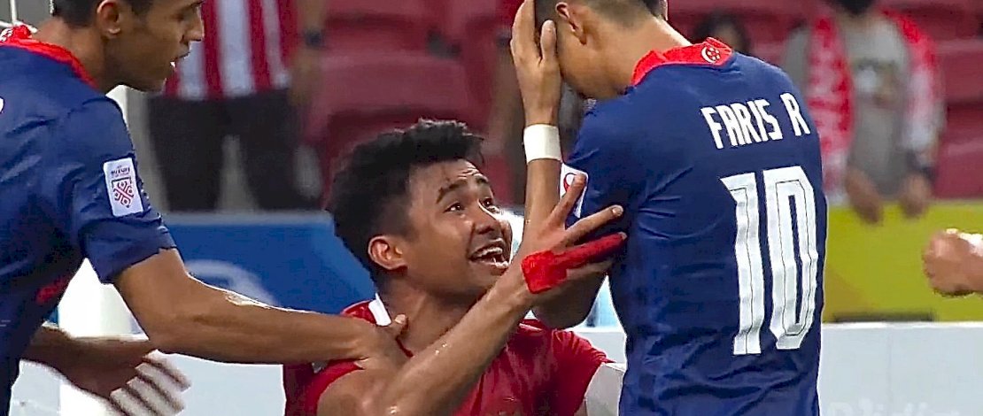Laga Timnas Indonesia vs Singapura. IST
