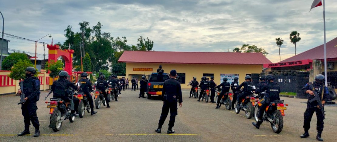 Tingkatkan Kemampuan, Brimob Bone Kembali Menggelar Latihan Den 45 Anti Anarki