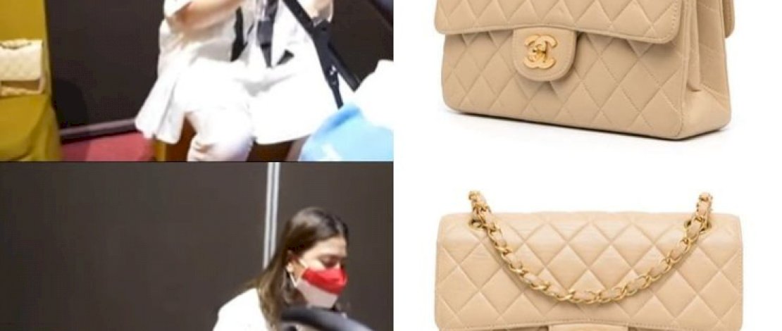 Tas mahal yang dibawa Feli sambil momong anaknya. 