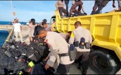 Misi Kemanusiaan di Selayar Selesai, Personil Brimob Bone Kembali ke Mako