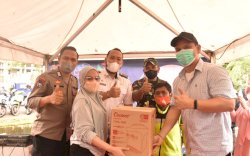 Begini Meriahnya Kegiatan Kebut Vaksinasi 100% di Kecamatan Panakkukang 